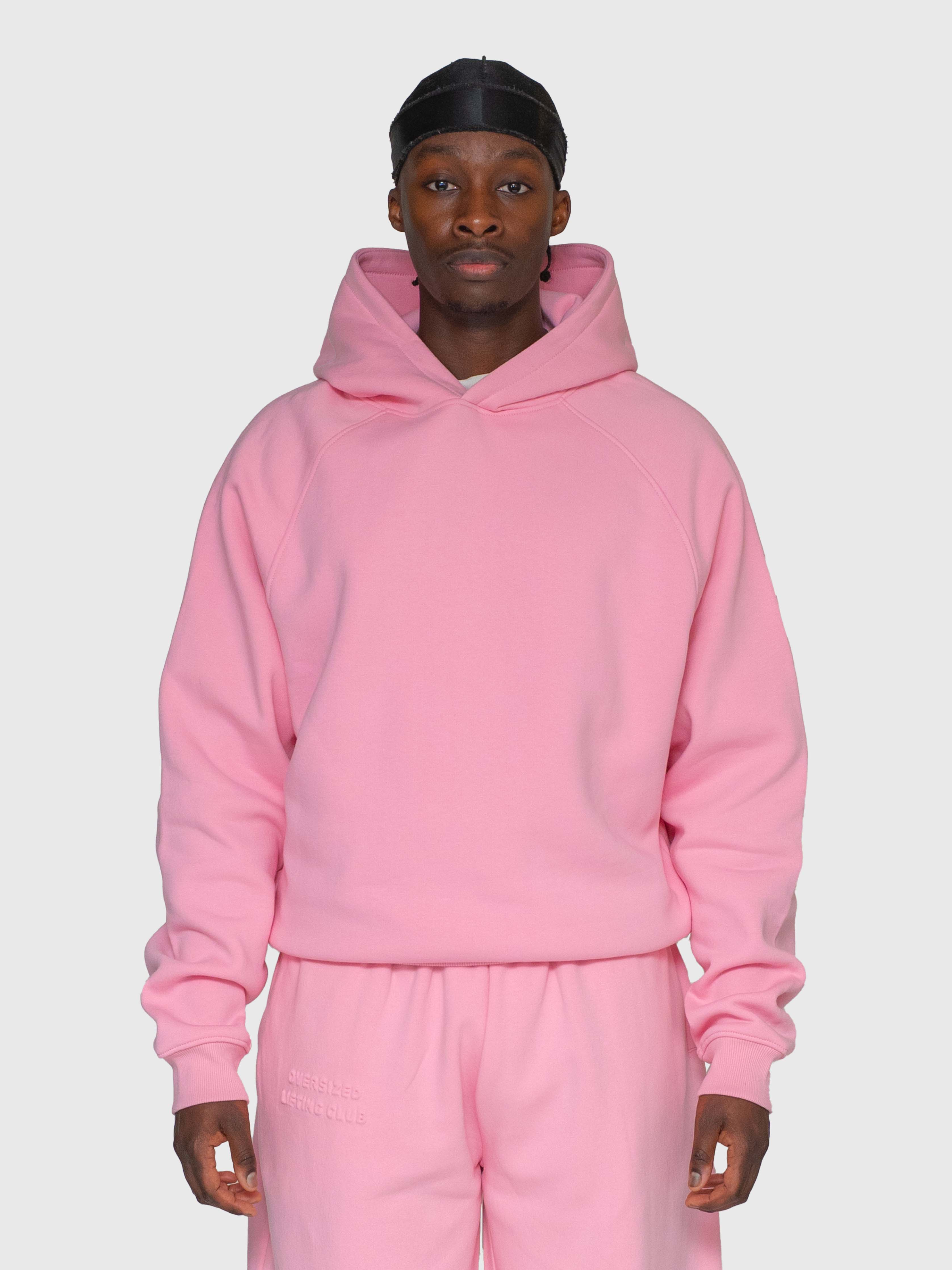 Cloud Raglan Hoodie - Pink